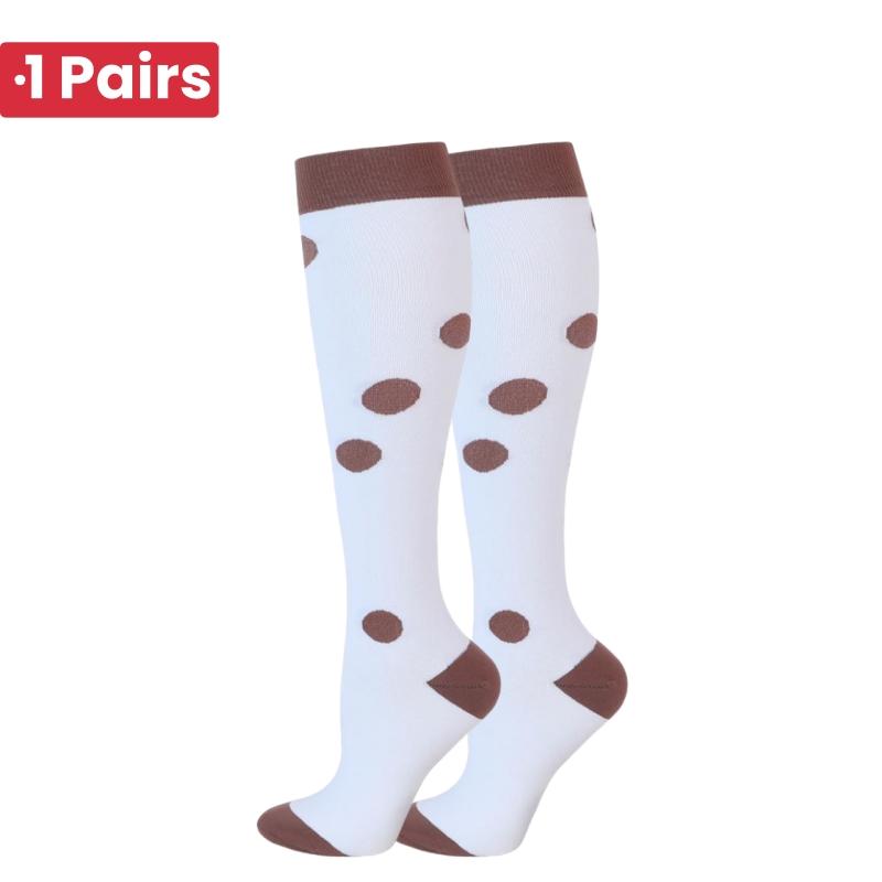 1 Pair Cute Cat Compression Socks Knee High 20-30 Mmhg Fit Medical Edema Diabetes Varicose Veins Running Sports Socks