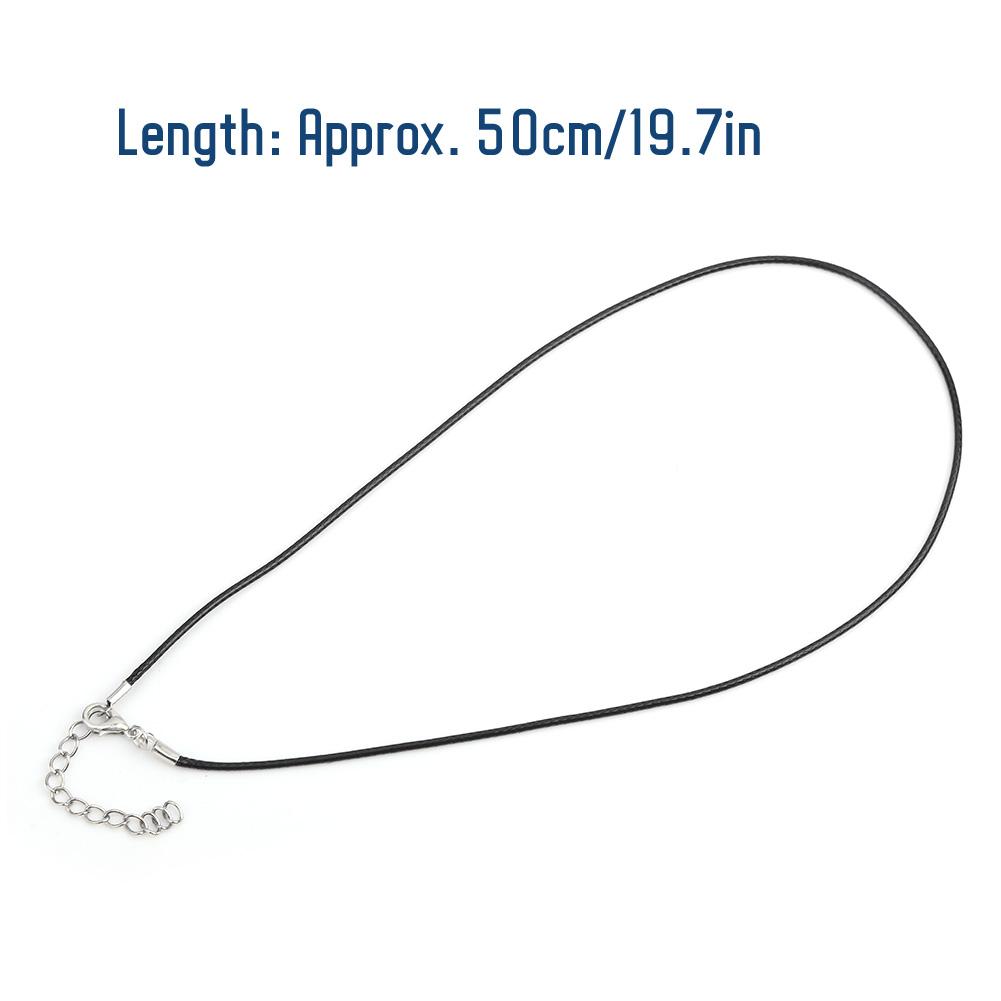 100 шт. Застежка-карабин из вощеной веревки, вощеная нить, кожаный шнур, ожерелье, ювелирные изделия своими руками, аксессуар