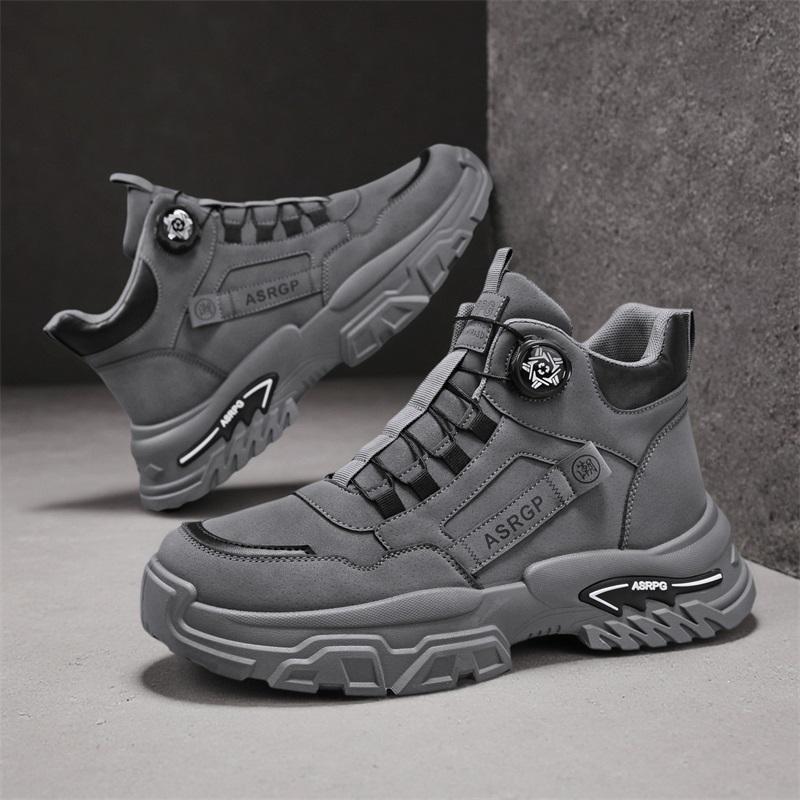 Новые мужские модные повседневные высокие спортивные туфли для студентов, удобные кроссовки на толстой подошве для мальчиков, мужские классические дышащие баскетбольные кроссовки