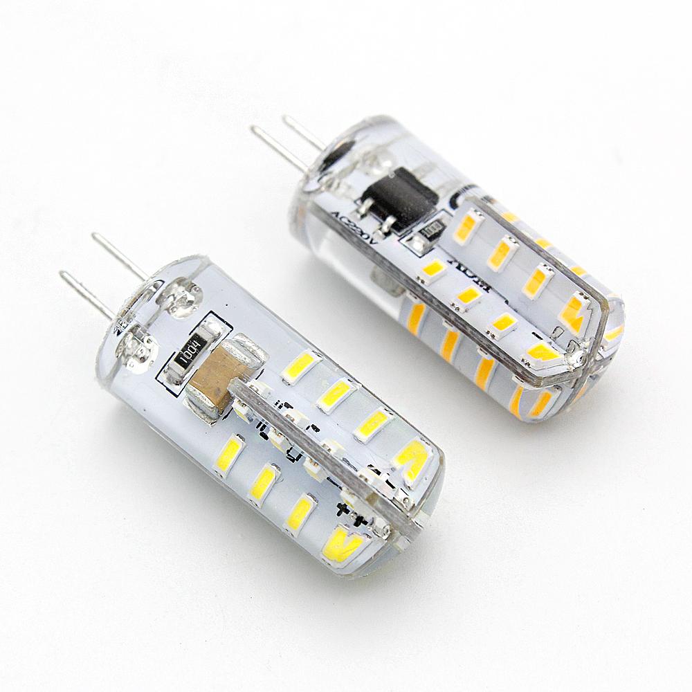 10pcs/lot G4 2W 220V LED Light Bulb 32leds SMD3014 Warm Cold White Lights Replace 10W 20W Halogen Lamp For Home Indoor Lighting