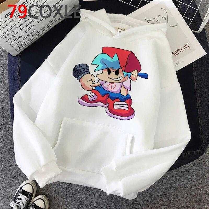 Hot Game Friday Night Funkin Толстовки Унисекс Каваи Хип-Хоп Harajuku Уличная одежда с мультяшной графикой Топы унисекс Модные толстовки Мужской унисекс