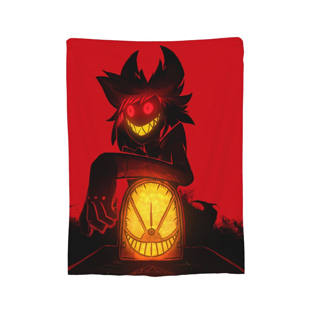 Cartoon Hazbins Hotels Vox Blanket Flannel Printed Multi-function Super Warm Throw Blanket for Bedding Car Rug Piece