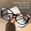 Fashion Cat Eye Presbyopia Glasses HD Anti-blue Light Reading Glasses Women's Eyepieces Senior Sense of Colourful Glasses
