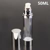 15/30/50Ml Uv Silver Lotion Bottle Empty Vacuum Pump Bottles Portable Facial Cream Foundation Airless Bottle Cosmetics Spray