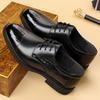 Men's Leather Shoes Dress Oxford Shoes Classic Lace Up Formal Shoes Wedding Shoes