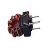 Nickel-Zinc Common Mode Inductor, 20UH, 3A, 7 Turns, T8*4*3, Ferrite Core Coil, Red, Parallel Wound.