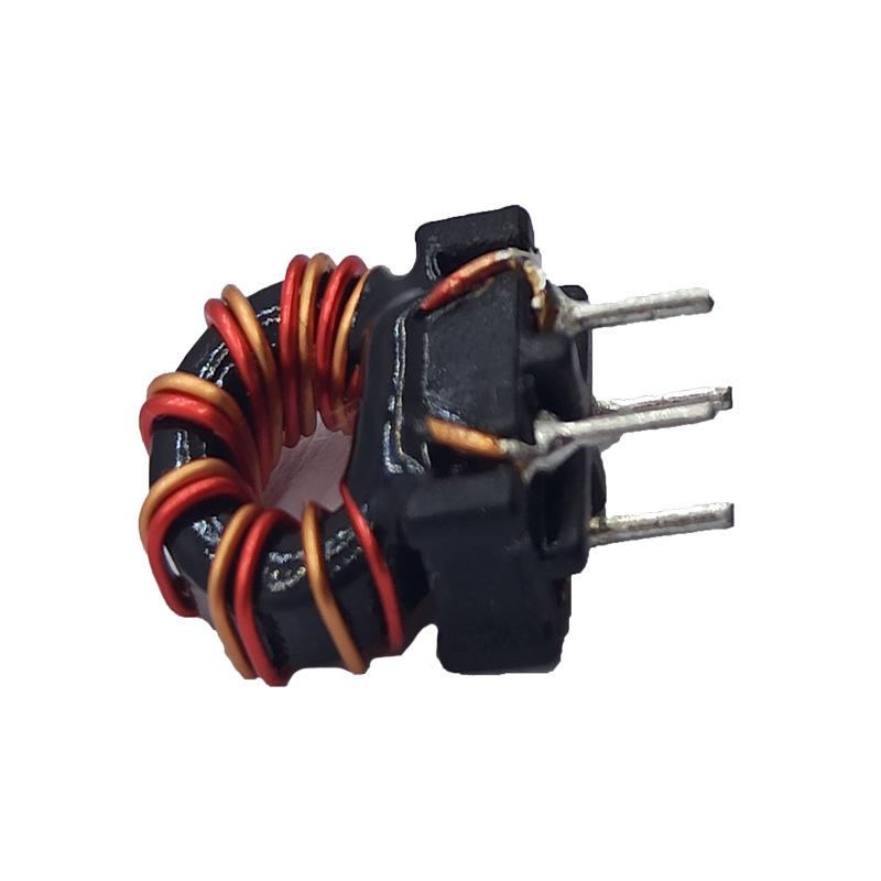 Nickel-Zinc Common Mode Inductor, 20UH, 3A, 7 Turns, T8*4*3, Ferrite Core Coil, Red, Parallel Wound.