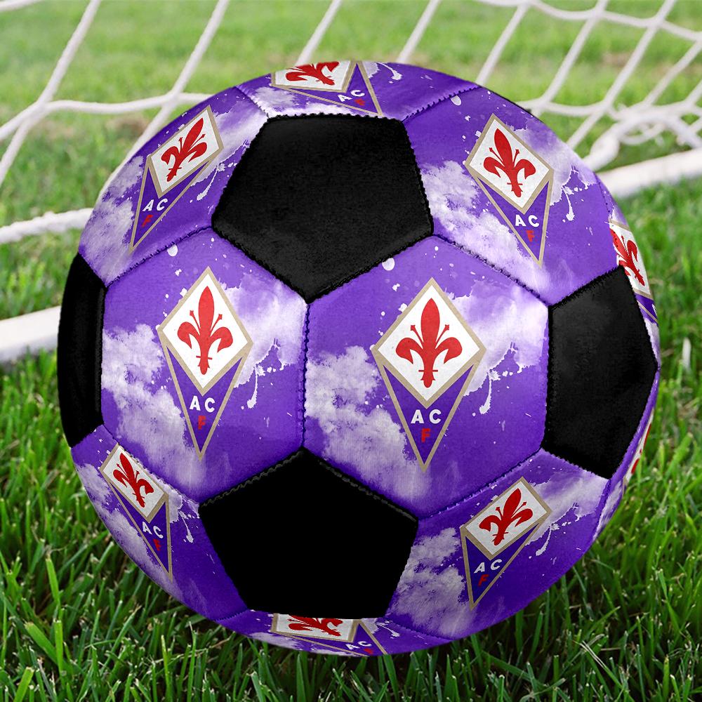 РАЗМЕР 5 Футбольный мяч ACF Fiorentina Цветной Для всех возрастов Машинная строчка ПВХ Готов к соревнованиям Прочный Высокий отскок