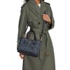 Coach Mollie Classic Monogram Jacquard Zipper Closure Fabric And Leather Shoulder Crossbody Bag Women bags Denim-Blue CH228-IMDEI