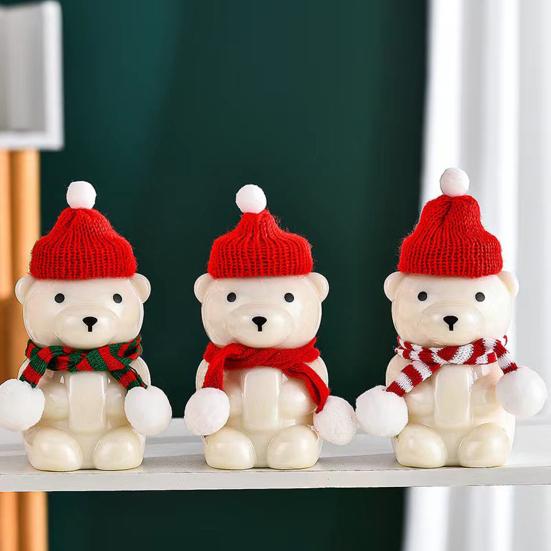 Бутылка для напитков с тематикой медведя Милый тамблер для чая и кофе со льдом Портальный стакан для холодных напитков с крышкой Подарок на день рождения и Рождество для детей и подростков