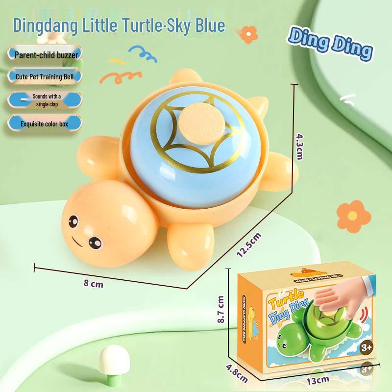 Cute Turtle Macaron Candy Box Buzzer - Cartoon Decompression Hand-Patting Bell Toy Gift