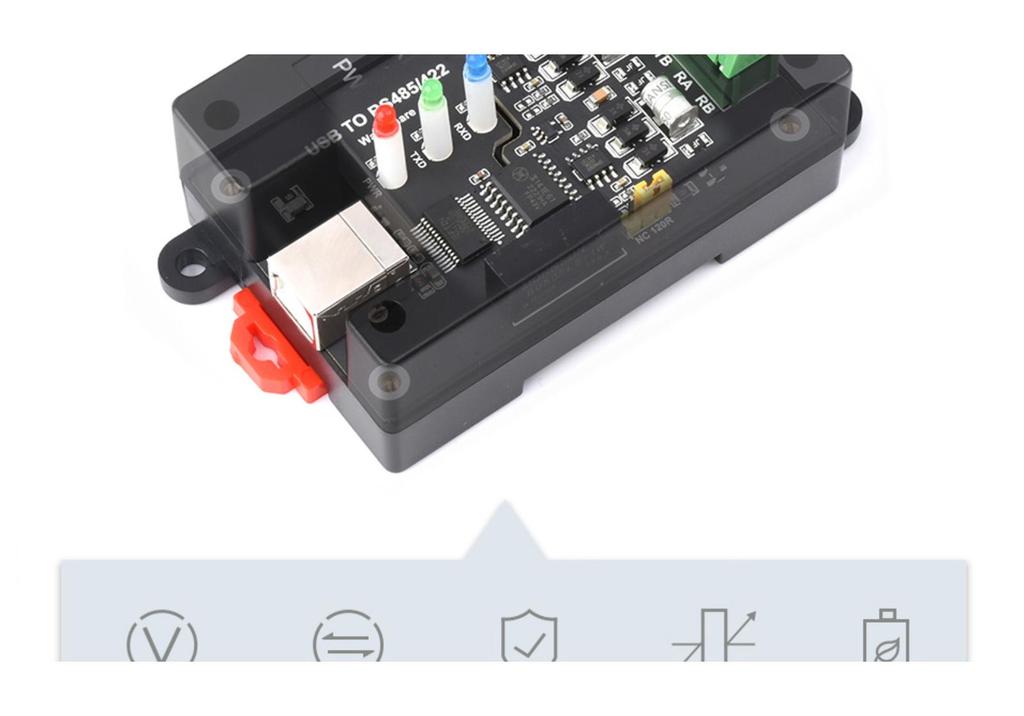 Промышленный изолированный USB-преобразователь в RS485/422 на чипе FT232/SP485