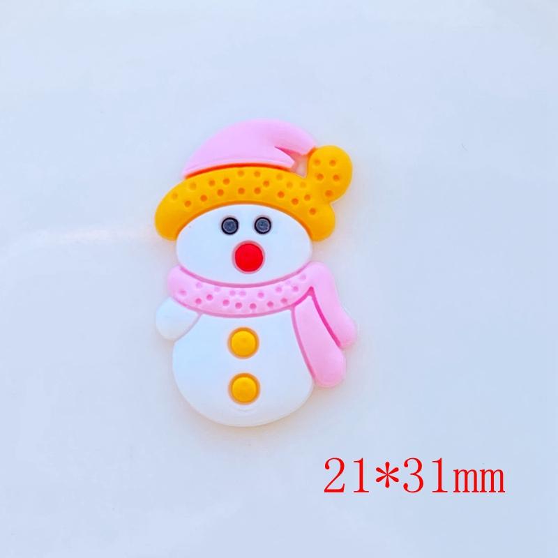 20 шт. Новый дизайн Милый мультяшный Рождественский ПВХ Гибкий клей Плоская задняя сторона DIY Украшение для скрапбукинга Декор для поделок на телефон L88