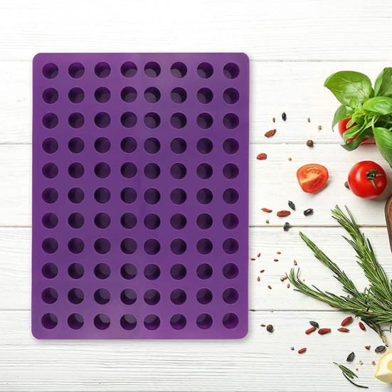 Силиконовая форма для мармеладных конфет, 88 полостей, легко моется, антипригарная форма для шоколадных трюфелей, закусок, пралине, форма для желе и карамели