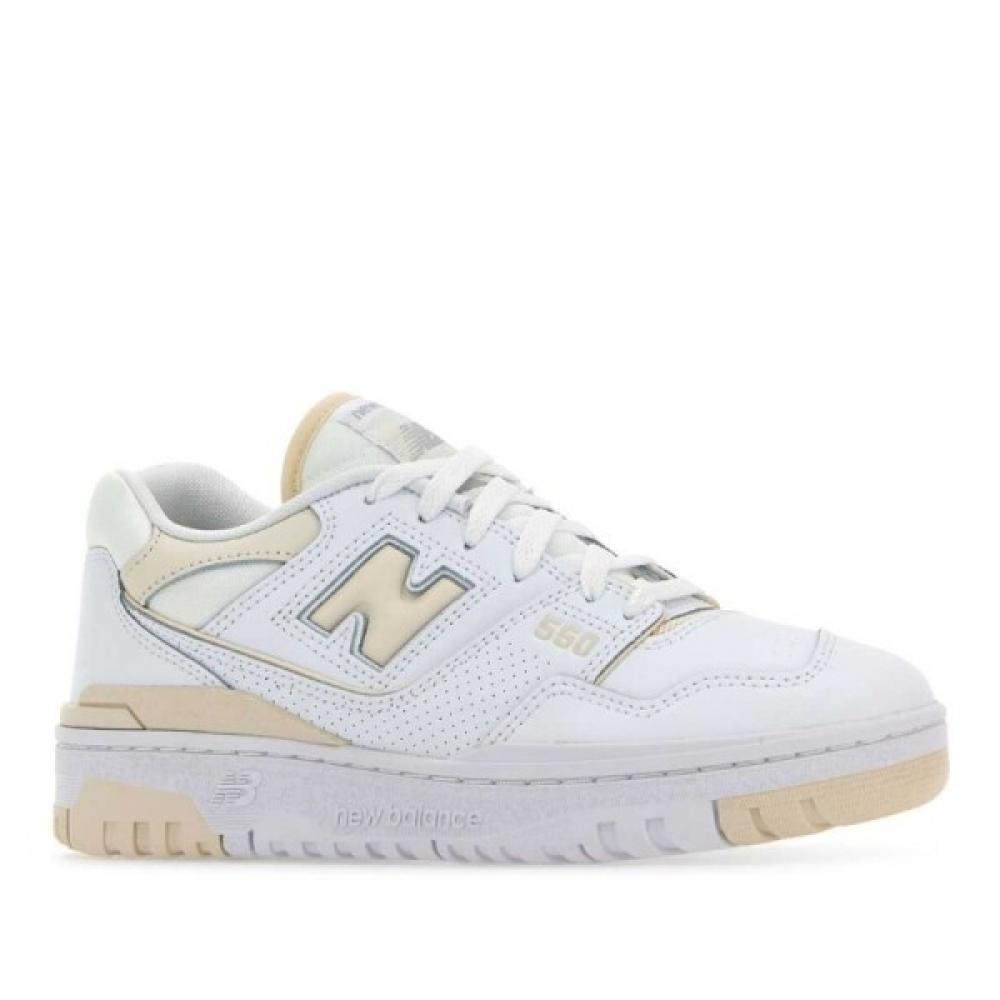 New Balance Двухцветные кожаные 550 кроссовки Bbw550bk Whiteseasalt
