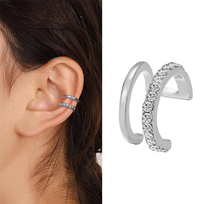 2026 Новые клипсы-серьги золотого и серебряного цвета с листьями для женщин, модный ушной кафф, набор серег без прокола, трендовое ювелирное изделие, подарок