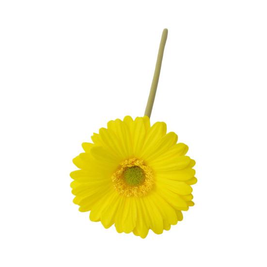 Artificial Gerbera Jamesonii with Stem Realistic Fake Silk Flower Home Office Table Centerpiece Faux Flower Branch Floral Arrangement Decoration
