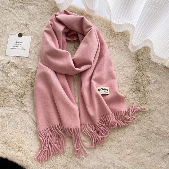 Winter Women Scarf Female Luxury Brand Scarves Lady Tassel Bandana Women Solid Shawl