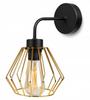 ELEGANT RETRO WALL LAMP WIRE GOLD LOFT