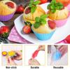 24-Cavity Silicone Muffin Pan Set, Axroad Mall, Nonstick Baking Cups, Oven Safe -30°C to +230°C, Easy Release Reusable Multicolor