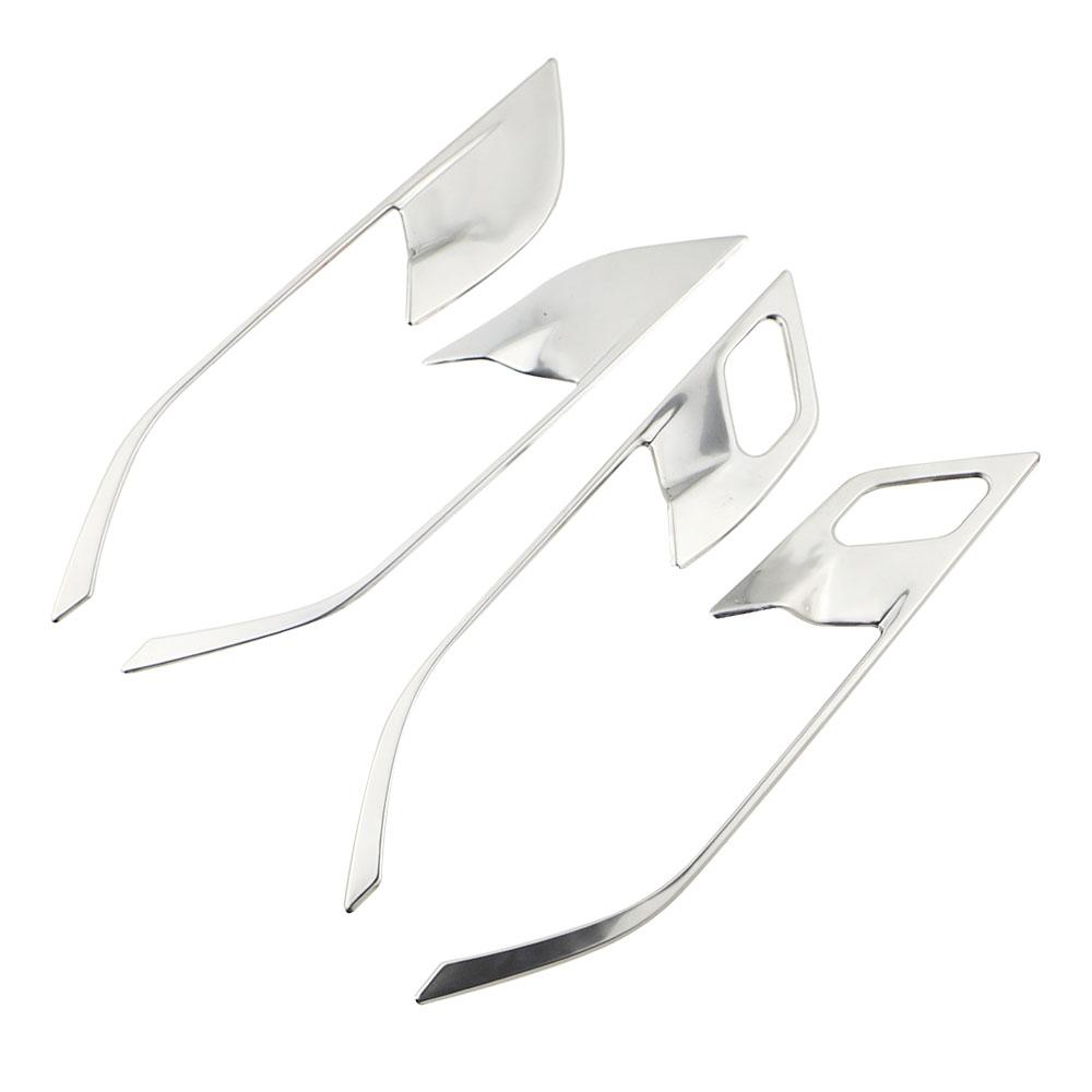 For BMW X1 F48 2016 2017 2018 2019 2020 2026 Inner Door Handle Frmae Cover 4Pcs Decoration Sticker Interior Trim Accessories