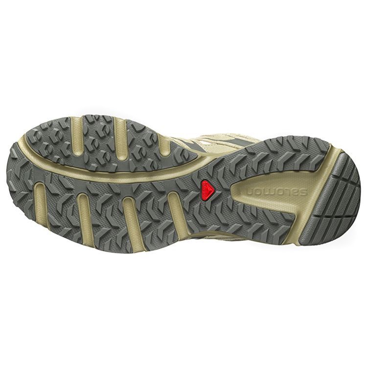 SALOMON X-Mission 4 Suede Mesh Shock Absorbing Non-Slip Durable Breathable Low-Top Outdoor Shoes Unisex Shoes Brown 417483