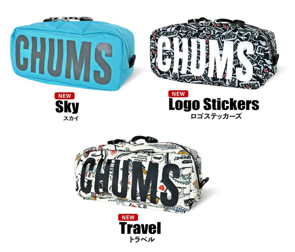 CHUMS Переработанный Chums Pouch Pen Case Косметика (Чумы) CH60-3586 (Небо А056)