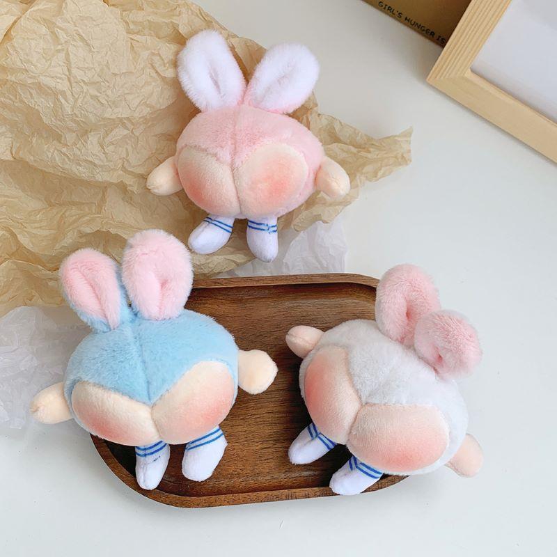 Корейская версия Милая плюшевая игрушка в виде попки Креативный персиковый зад Персонализированный кулон Брелок для сумки Кукла для автомата-хватайки