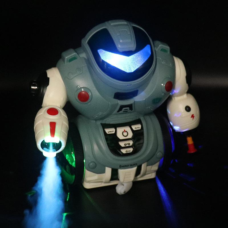 Электрический распылитель Танцующий робот Вращающийся на 360 градусов Музыкальный Свет Танцующий Робот Детский Ранний Образовательный Пазл