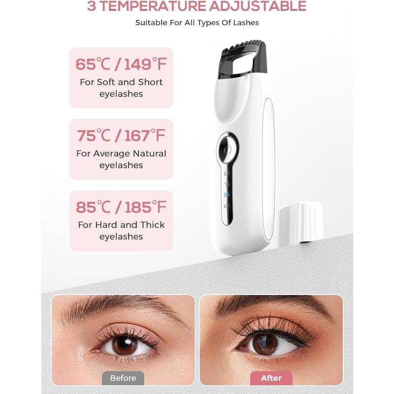 2024 Новый 5D Push нагреваемый щипцы для завивки ресниц с 3 температурами и 8-секундным быстрым нагревом микро/профессиональная/матовая текстура для четкой завивки каждый раз