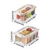9 Grids Divided Serving Tray Clear Snack Fruits Box Portable Kitchen Storage Box  Food Storage