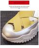 2024 Women's Summer Dad Shoes: Stylish Hollow Sandals with Thick Soles, Fashionable, Casual, and Breathable.