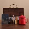 Guochao Forbidden City Ceramic Mug with Lid Booking Wind Business Souvenir Simple Tea Separation Tea Cup