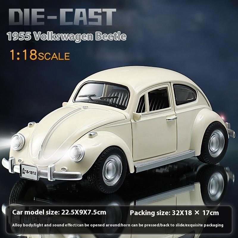 Масштаб 1/18 Beetle 1955 литой под давлением классическая модель серии Sound and Light подарок на день рождения
