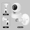 White Plastic Universal Security Camera Mount 360 Rotary Head Stable Base For Home Indoor Outdoor Surveillance