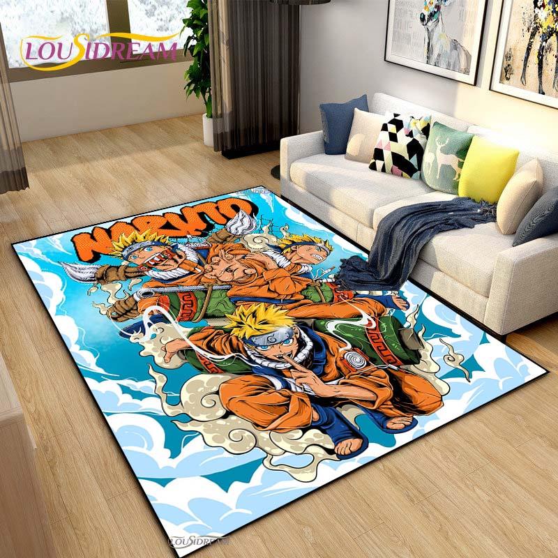 Ковер Bandai Naruto Мультяшный Аниме для Гостиной Спальни Милые Коврики Кухонная Дверь Детские Нескользящие Напольные Коврики Alfombra Подарок на День Рождения
