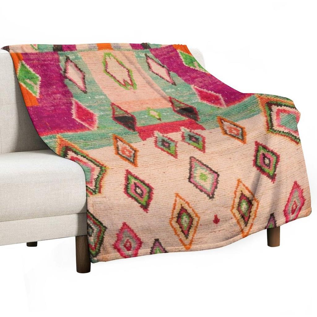 Традиционный марокканский берберский дизайн Плед Одеяла для диванов тяжелые для сна Мохнатые Движущиеся Одеяла