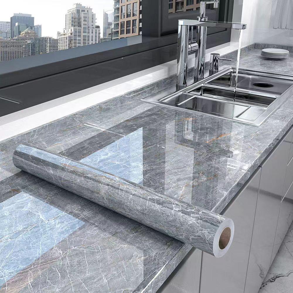 5-метровые 3D мраморные обои и обои Наклейки на стены ПВХ Винил Водонепроницаемые 3D самоклеящиеся обои для настенного стола Гостиная Домашний декор