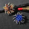 Luxury Flower Brooch Women's Pin Suit Accessories Jewel Crystal Simple Sunflower Brooch