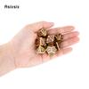7 Pcs Golden Purple Double Swords Metal Dice Solid Polyhedral Dice Set Suitable for Role-Playing RPG  DND Pathfinder Board Game