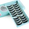 Pure Hanmdade Fluffy Eyelashes Extension Tools False Eyelashes 3D Faux Mink Hair Thick Long