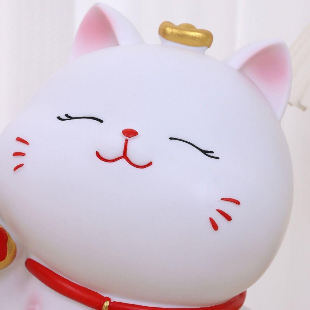 Cute Cat Piggy Bank Anti-fall Animal Saving Pot Funny Lucky Cat Ornament  Kids Toy