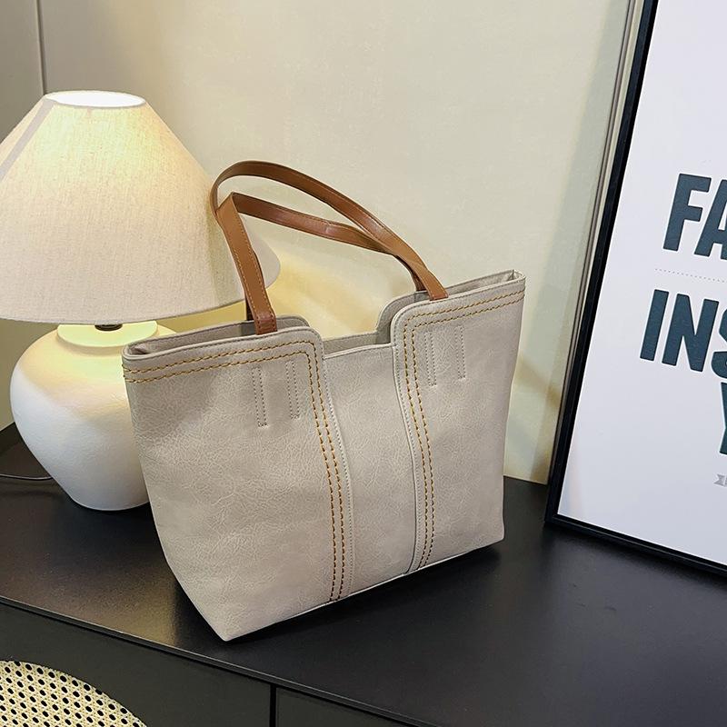 Модная, Элегантная и Простая Сумка-тоут, Ретро Большая вместимость Одноплечевая Ручная для Поездок Большая Сумка