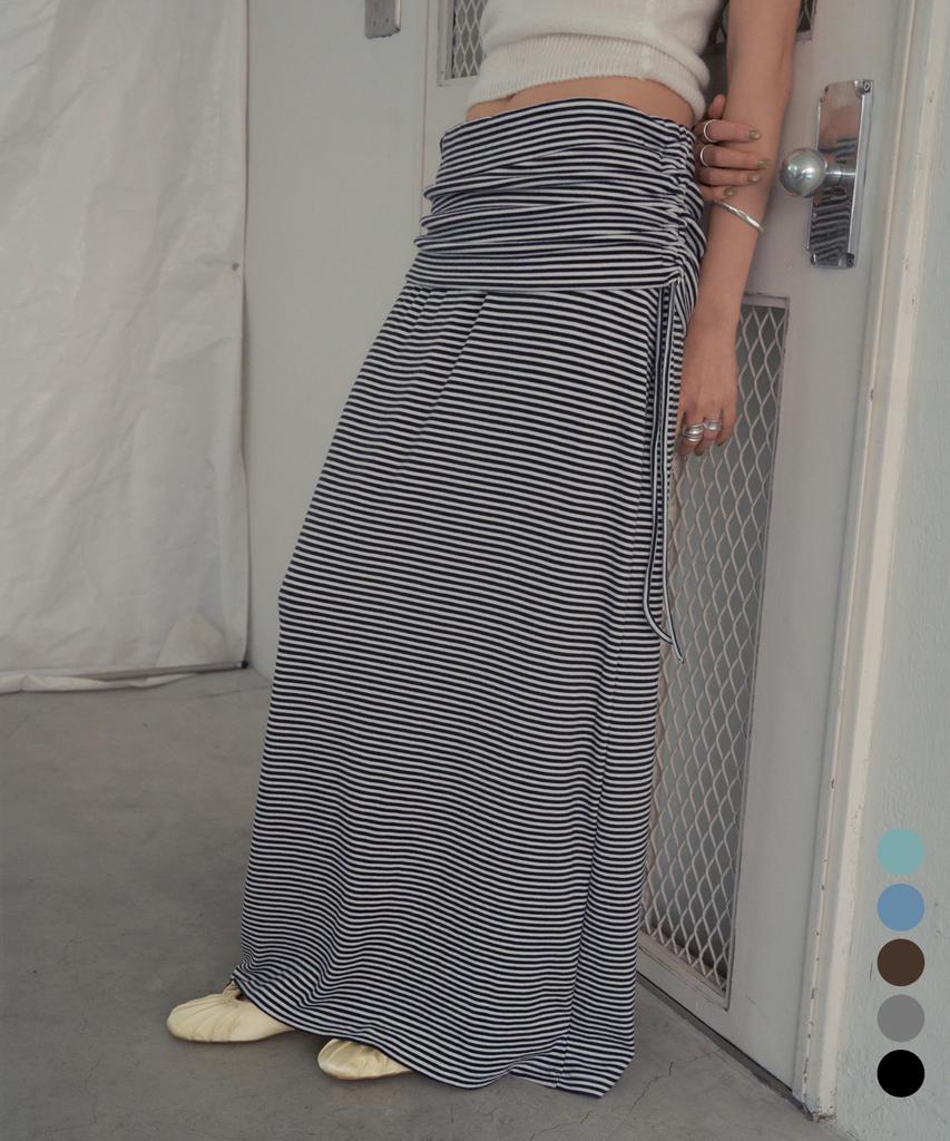 Cita Every Day Stripe Long Skirt_Cts628(5Color)