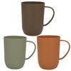 400ML Water Bottle High Capacity Anti-drop Round Mouth Ergonomic Handle Not Easy To Break Pure Color Water Cup for Home