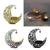 Уникальный подсвечник в виде луны, креативная подставка для чайной свечи, поделки, настольные украшения, украшение для гостиной, спальни, обеденного стола