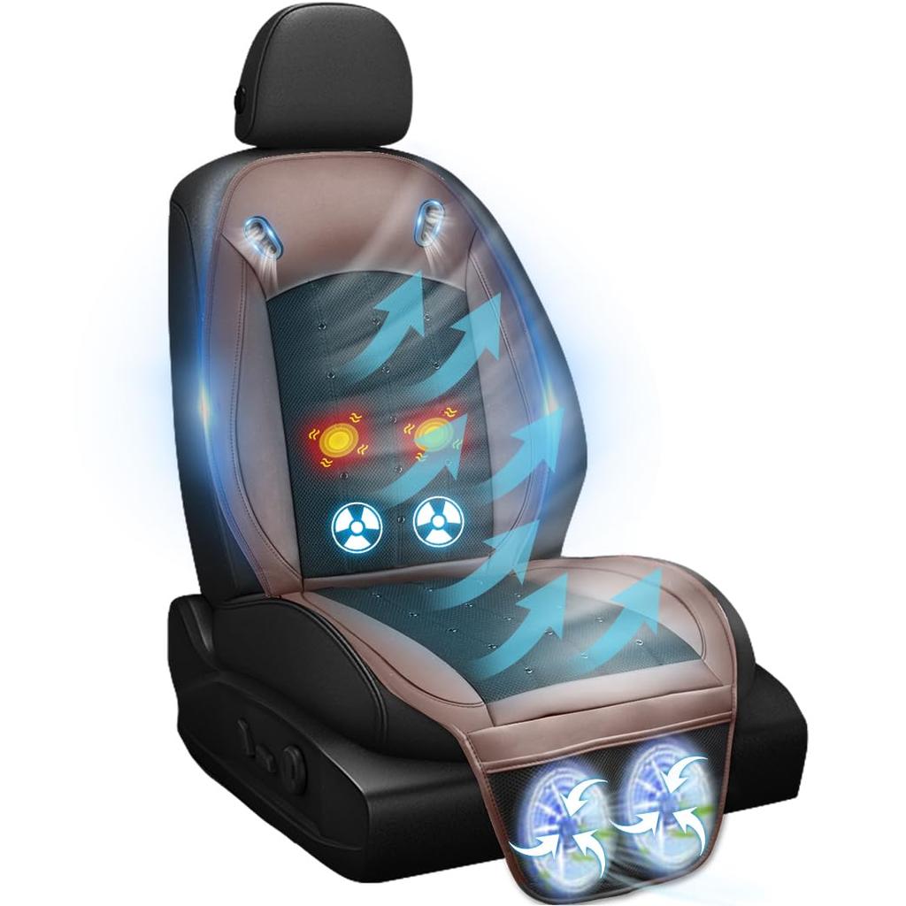 Cool Seat, Car Seat with Enhanced Airflow Vibration Function, Stepless Air Flow Adjustment, Summer