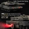 1:36 Модель основного боевого танка Leopard 2 Игрушка Сплав Литой под давлением Внедорожные танки Версия со спреем Модели Коллекционная ценность Детские подарки