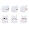 6Pcs Luminous Cartoon Cat Animal Miniatures Glow In the Dark Ornaments Fairy Garden Decoration Moss Terrarium Micro Landscape