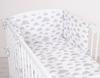 Children's 2-piece cotton bedding set 120x90 cm - gray clouds